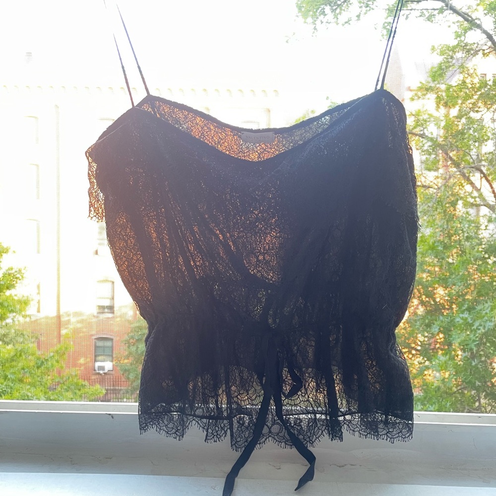 Valentino Black Lace Top